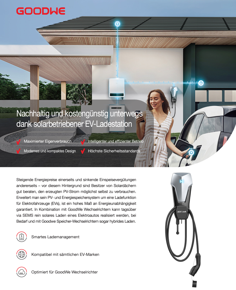 Goodwe EV CHARGER GW 7 - 11 - 22K-HCA Wallbox, Varianten