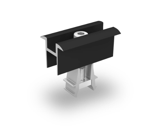 Premium Montagesystem/Unterkonstruktion K2 SingleRail black für Ziegeldach Komplettsets