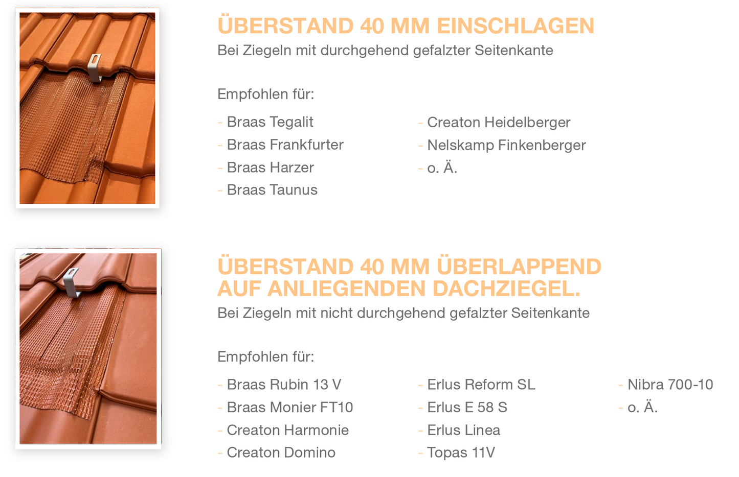 Alumero Ziegelersatzplatte schwarz + rotbraun für fast alle Ziegelarten zur Unterkonstruktion