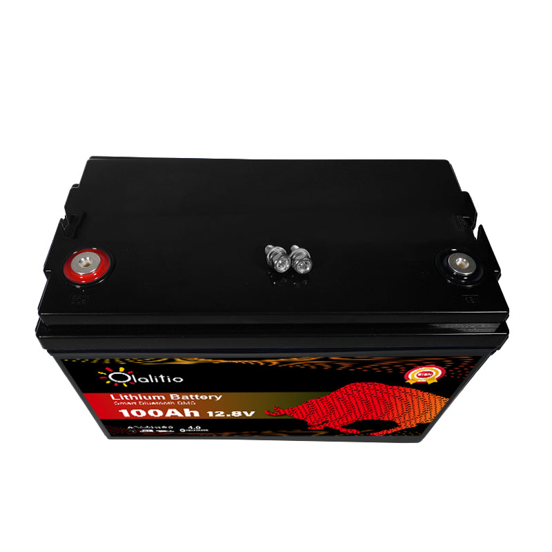 Olalitio Lithium/LiFePO4 Batterie 12V 100/150/200Ah LiFePO4 mit SMART BMS & Bluetooth | Camping | Boot | Yacht | Wohnmobil | Wohnwagen