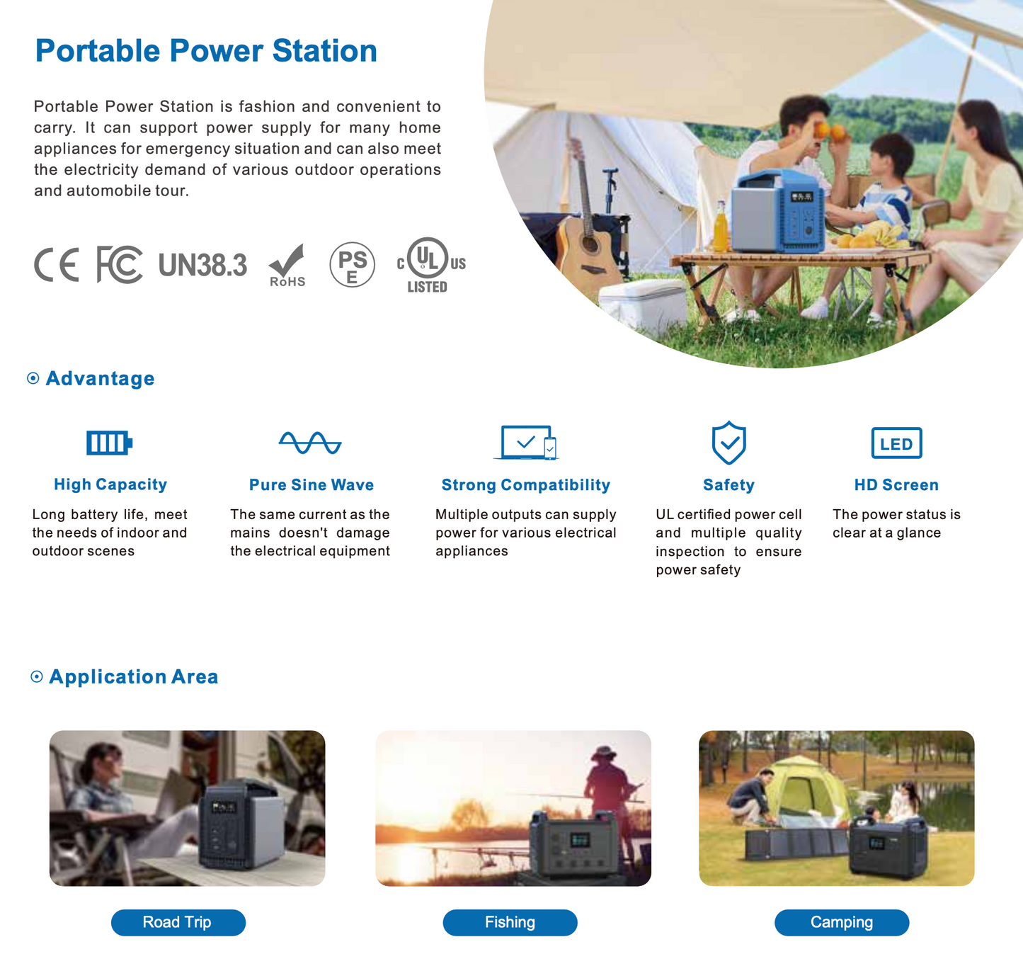 DIE POWER-STATION ! ULTIMATRON ULT-1500, 1536 Wh, AC-Output 1500W bis 2300W peak, LiFePO4, LFP, MPP Tracker, Camping, Notstrom