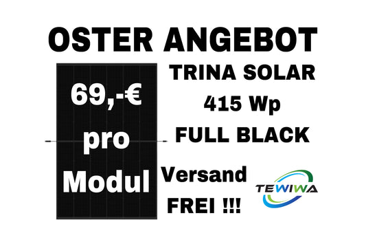 Palettenangebot: 36x Trina Vertex S 415Wp FULL BLACK - komplett schwarz