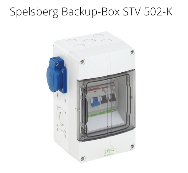 Spelsberg Backup-Box für Notstrom - 2 Größen