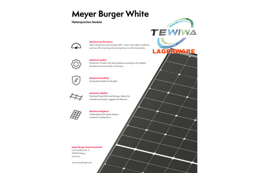 Meyer Burger - Mono n-Si 385 White Solarmodul